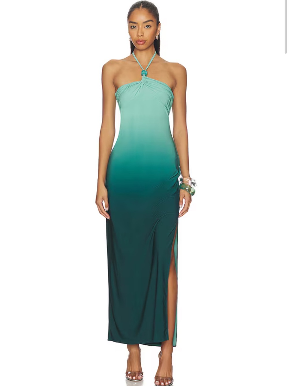 Bari Maxi Dress in Green Lagoon